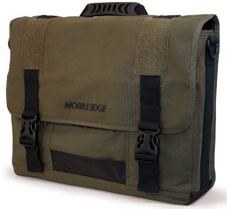 17.3-Inch Eco-Friendly Canvas Messenger Bag (Green)