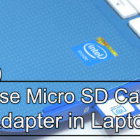 How To Use Micro SD Card Adapter in Laptop