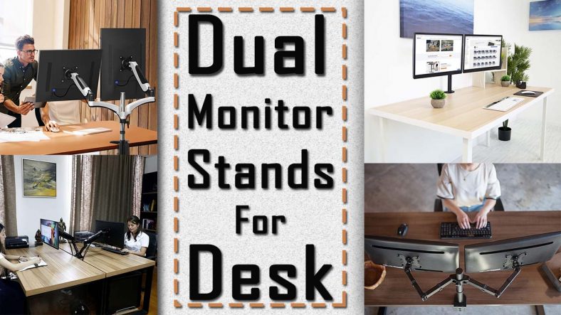 6 Dual monitor stands for Desk.