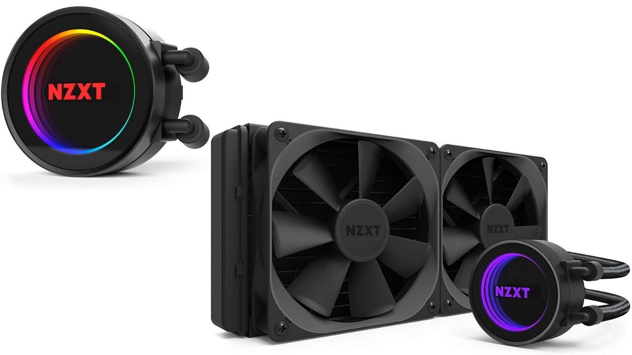NZXT Kraken X52 240mm - All-in-One RGB CPU Liquid Cooler - CAM-Powered - Infinity Mirror Design - Performance Engineered Pump - Reinforced Extended Tubing - AER P120mm Radiator Fan (2 Included)