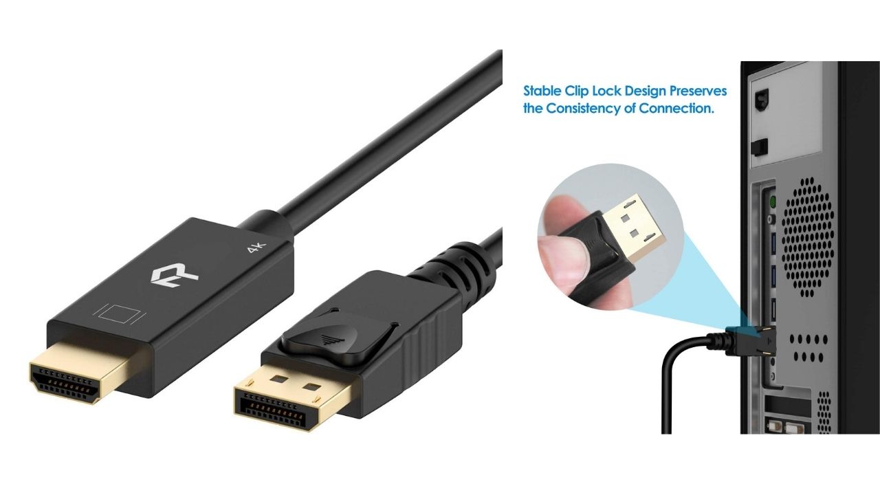 Rankie DisplayPort (DP) to HDMI Cable