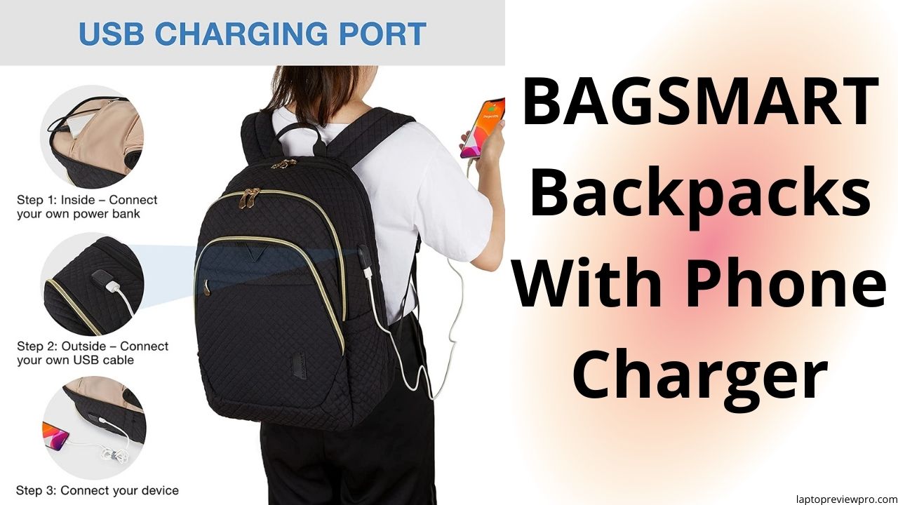 BAGSMART Backpacks With Phone Charger