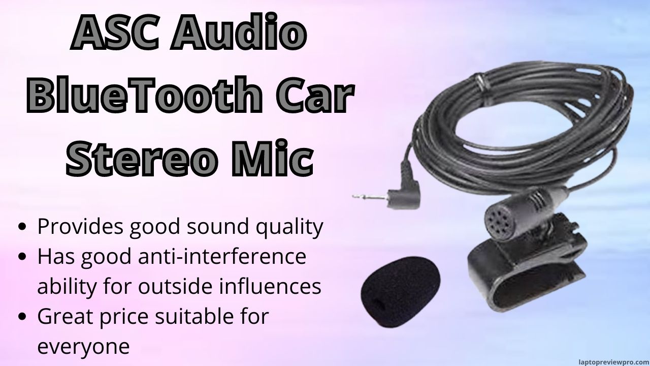 ASC Audio BlueTooth Car Stereo Mic