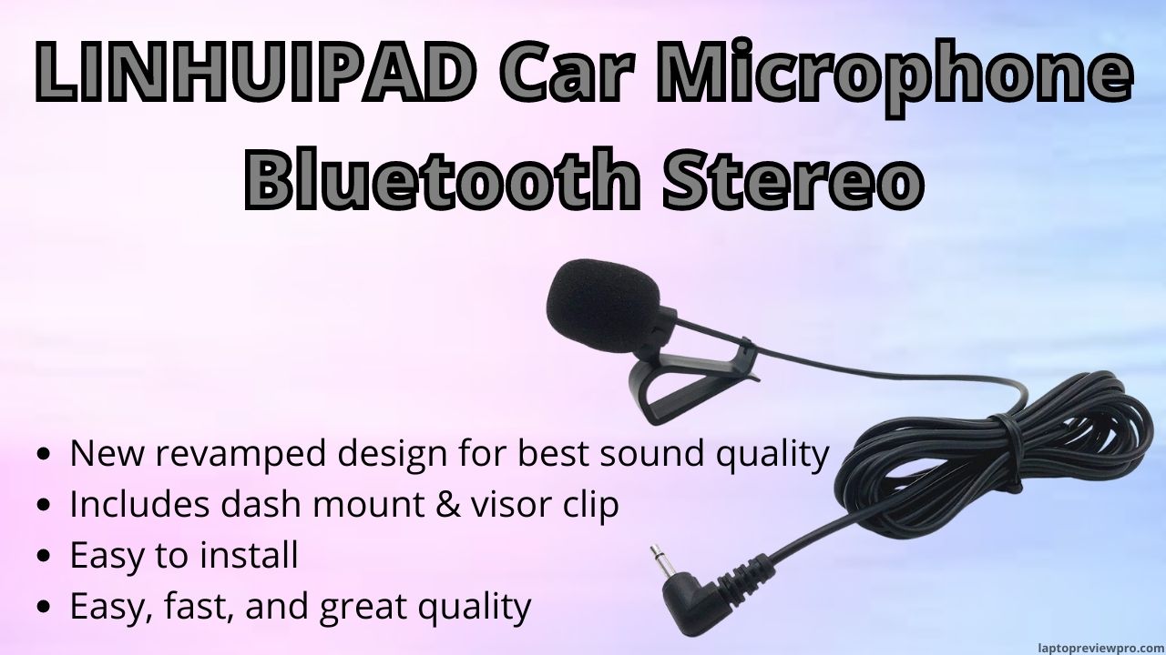 LINHUIPAD Car Microphone Bluetooth Stereo