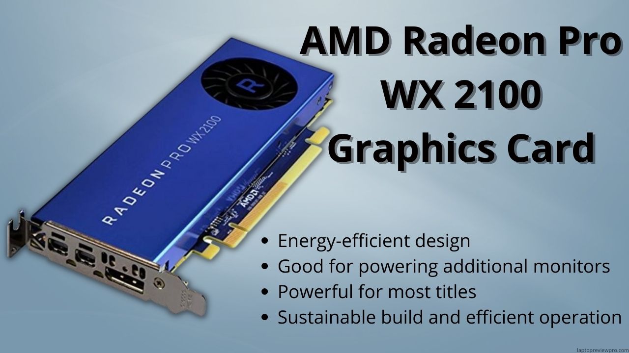 AMD Radeon Pro WX 2100 Graphics Card
