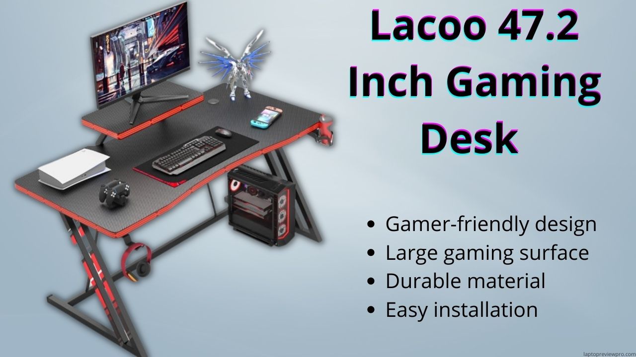 Lacoo 47.2 Inch Gaming Desk 